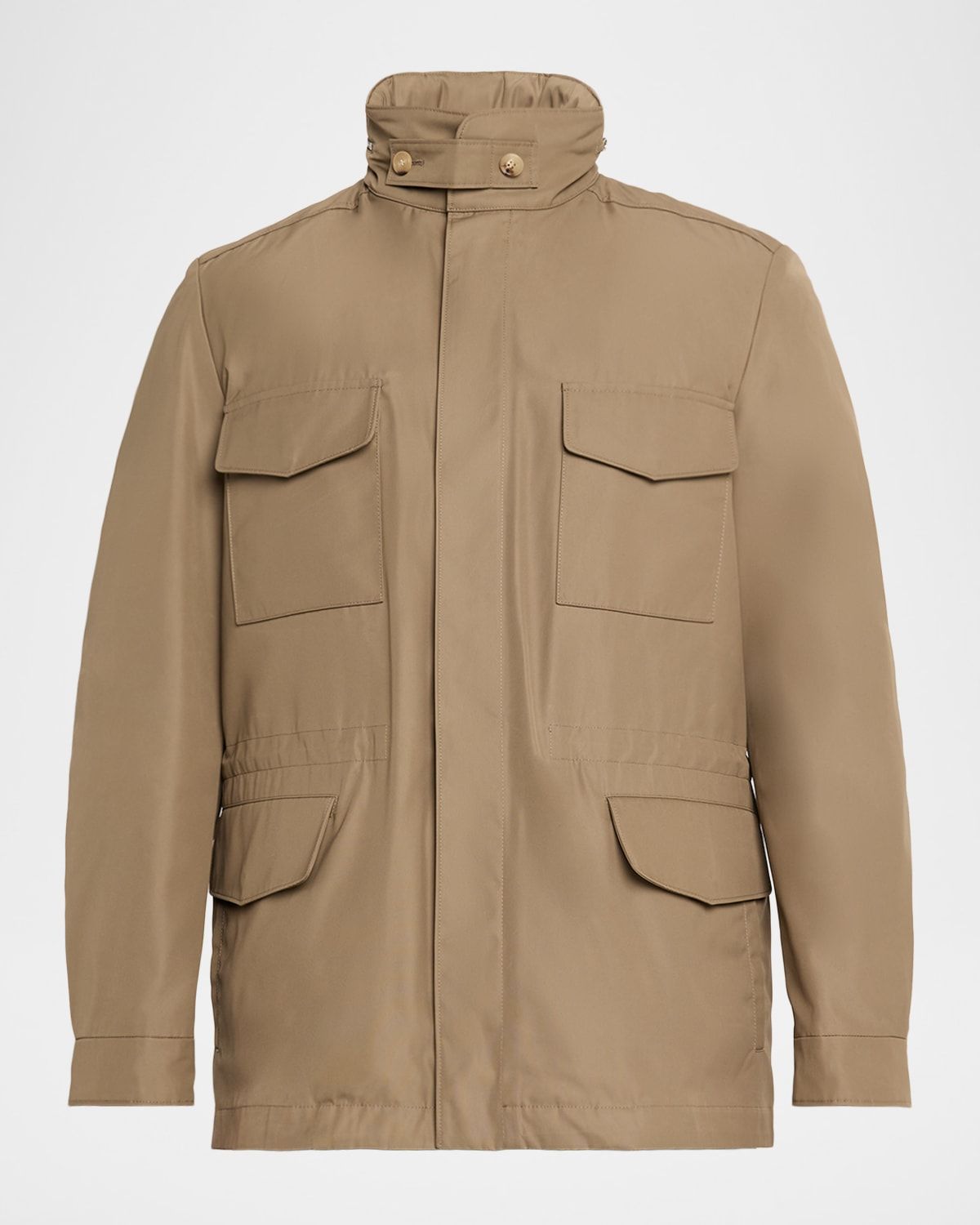 Men & apos;s Traveler Field Jacket with Stowaway Hood