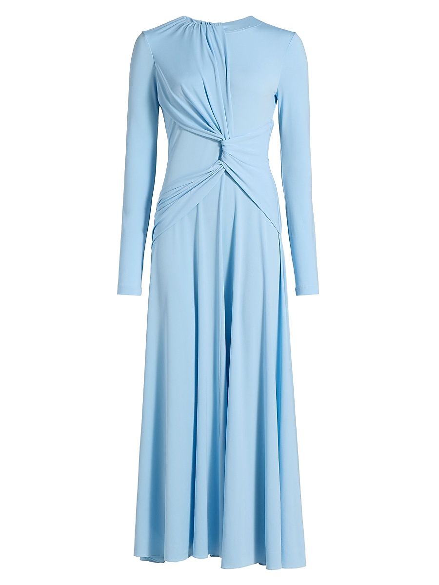 Women's Jersey Twist-Front Cocktail Dress - Blue - Size XS