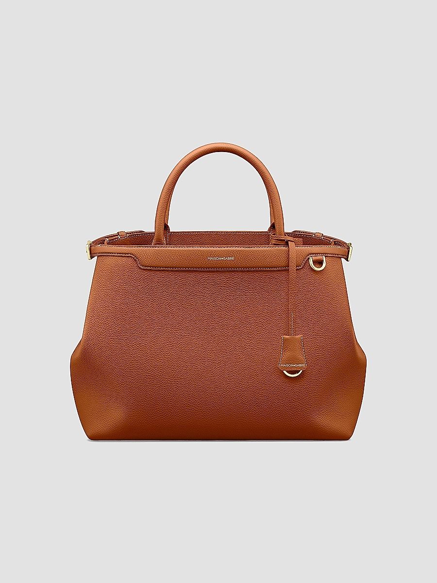 Maison de Sabre Women's The Large Palais Top Handle Bag - Pecan Brown