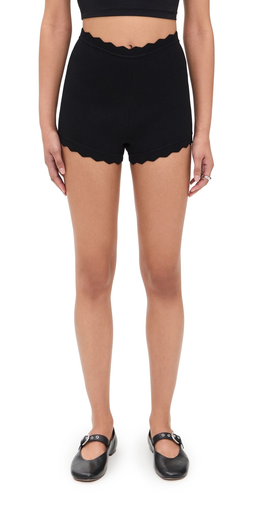 NIA Mazzy Knit Shorts Black M