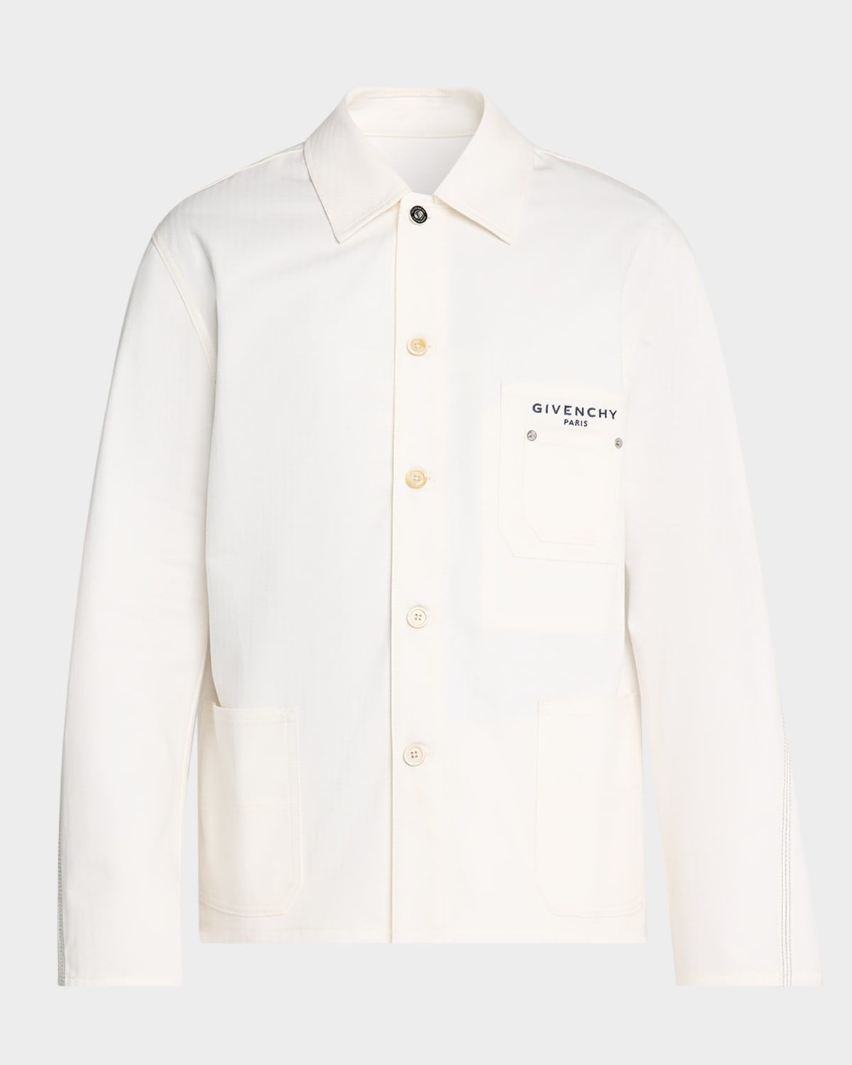 Men & apos;s Logo-Pocket Poplin Shirt