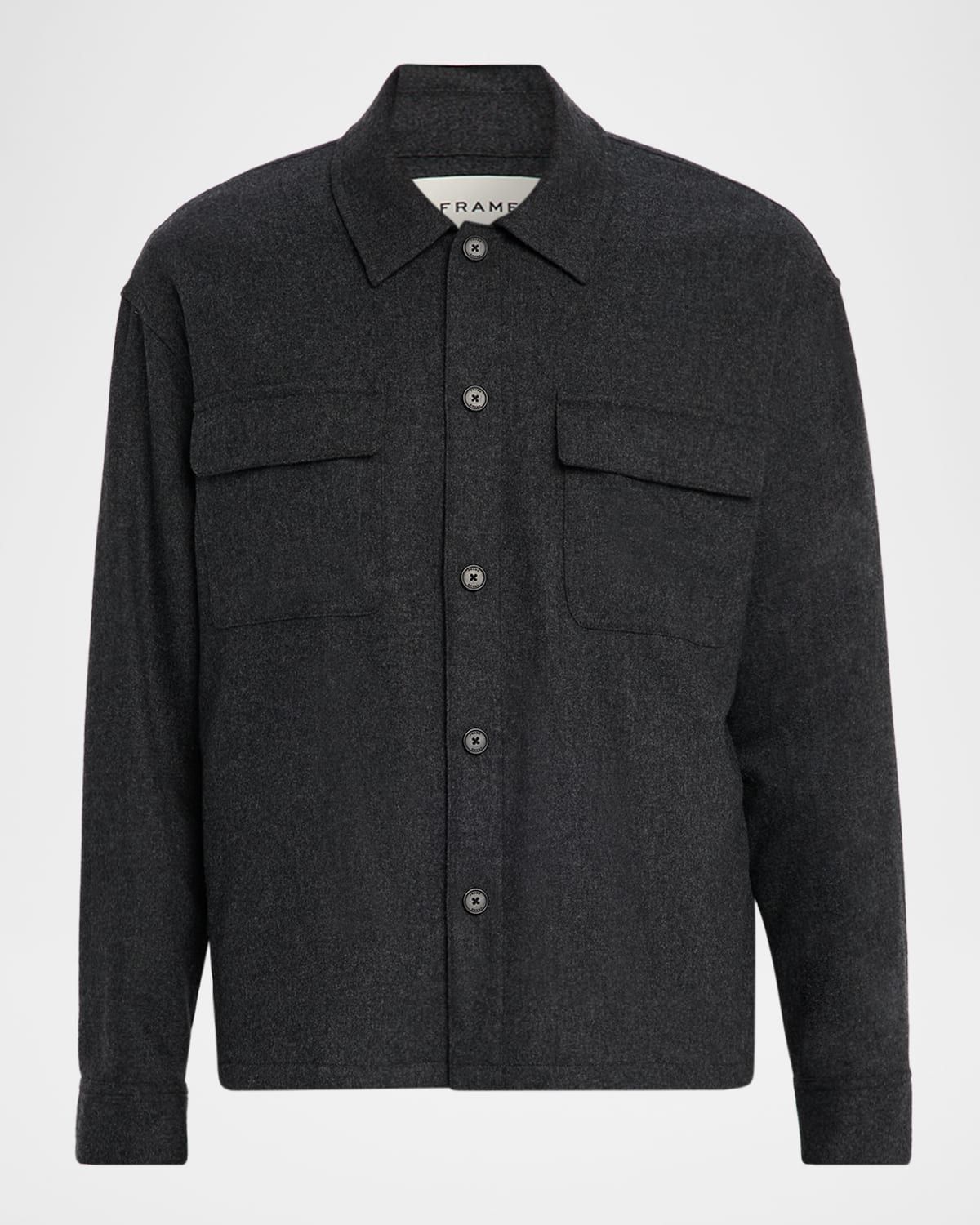 Men & apos;s Wool-Blend Two-Pocket Overshirt