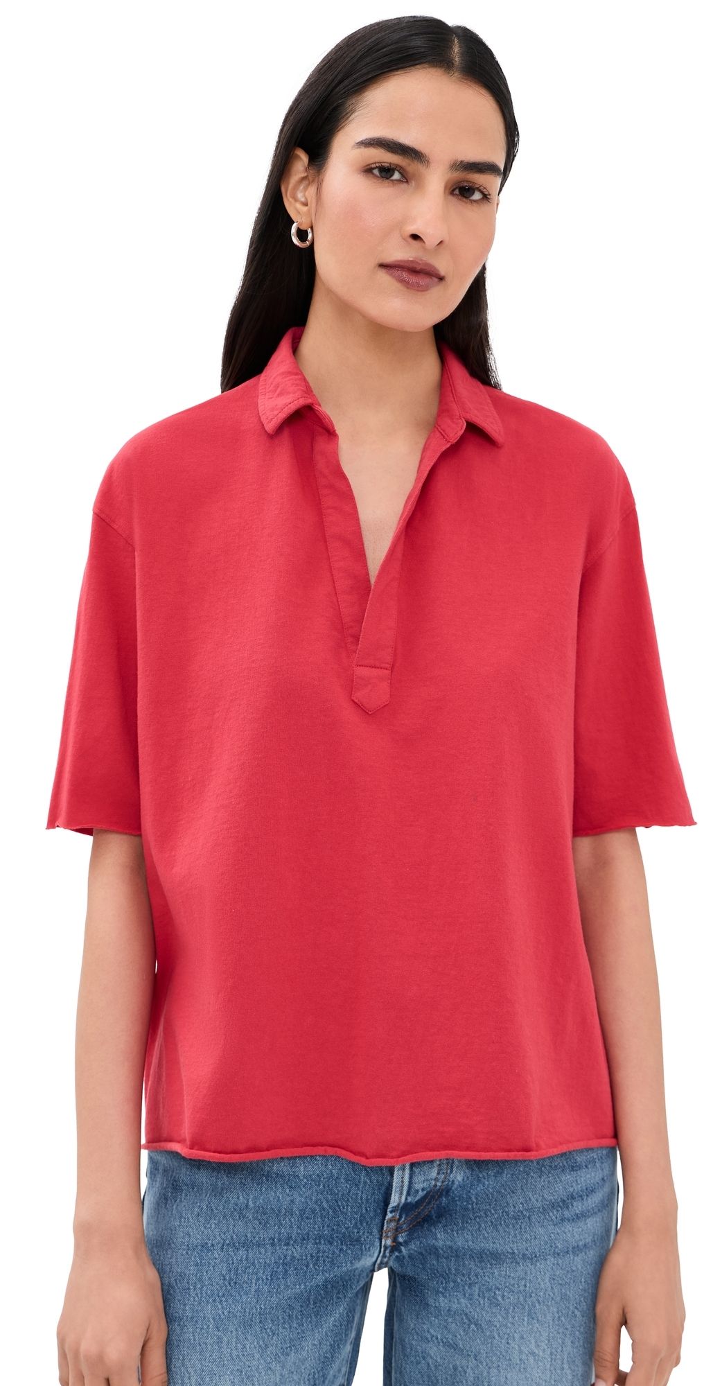 Frank & Eileen Patty Popover Henley Tee Cherry S