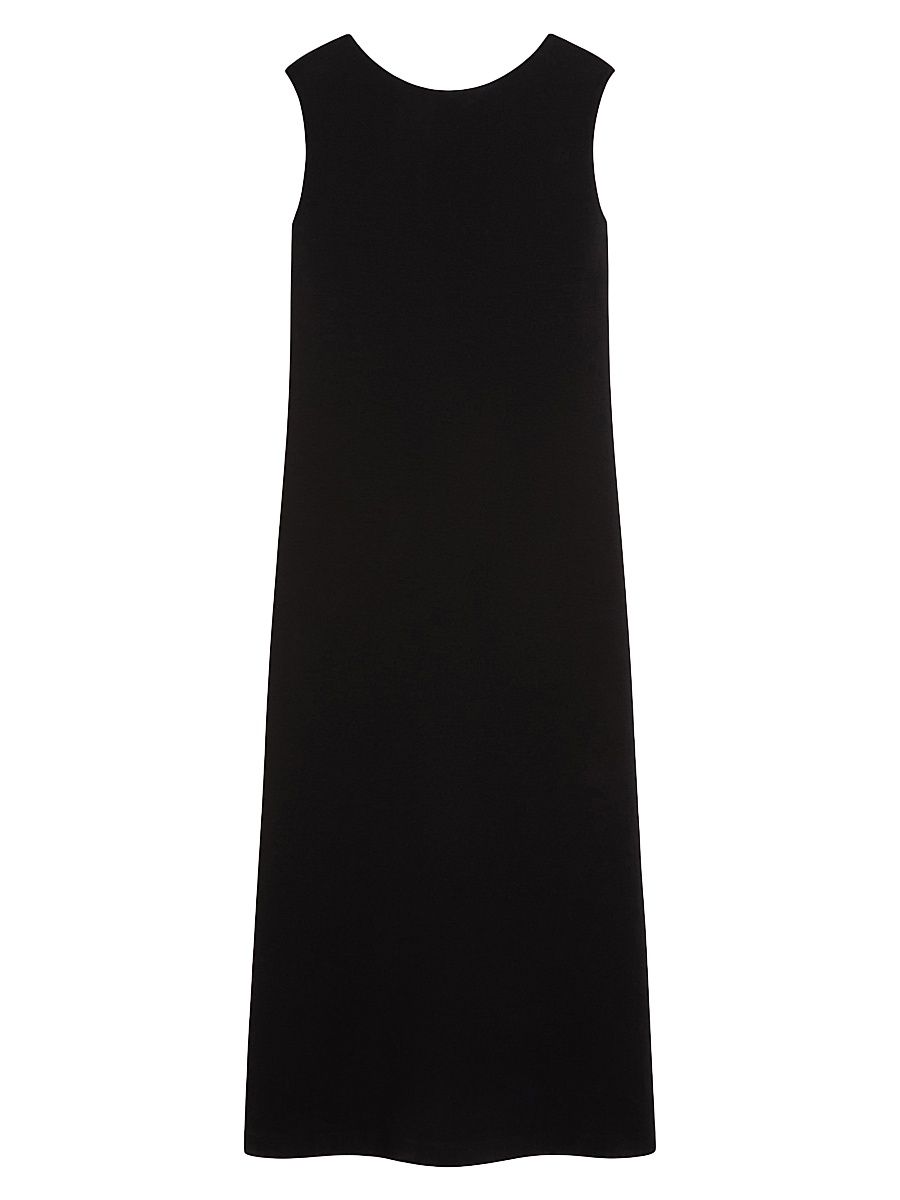 Women's Long Scuba Jersey Dress - Black - Size XL