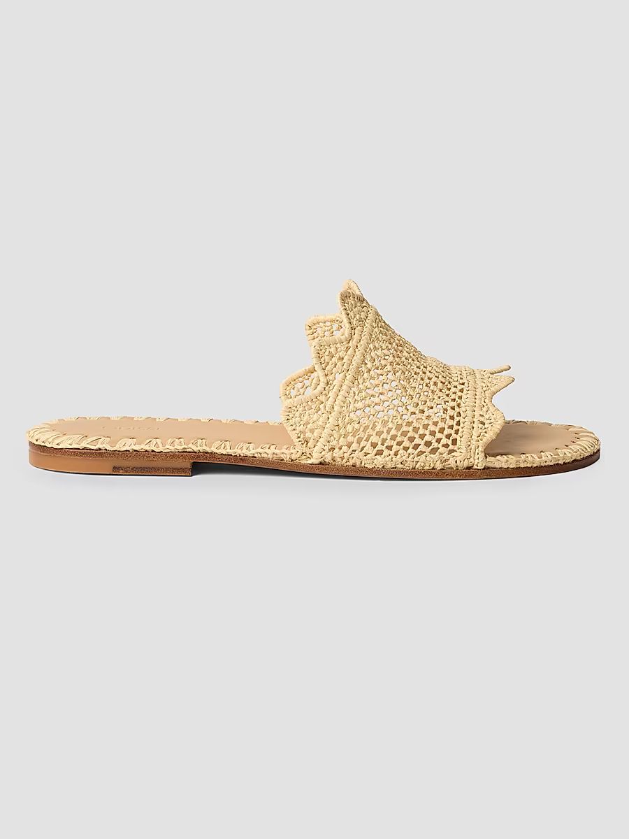 Women's Lucia Woven Slide Sandals - Natural - Size 11