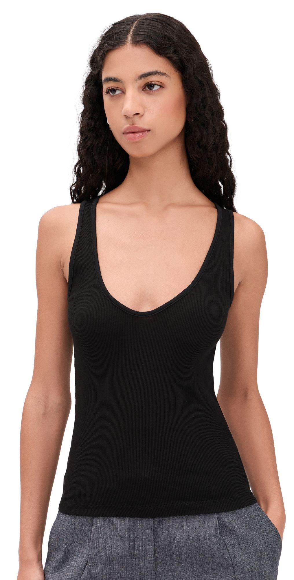 ALL THREE Claire V-Tank Black S