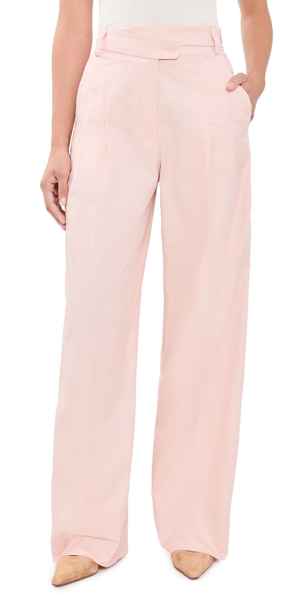 The Latest Ester Tecnico Tinto Pants Light Pink 38