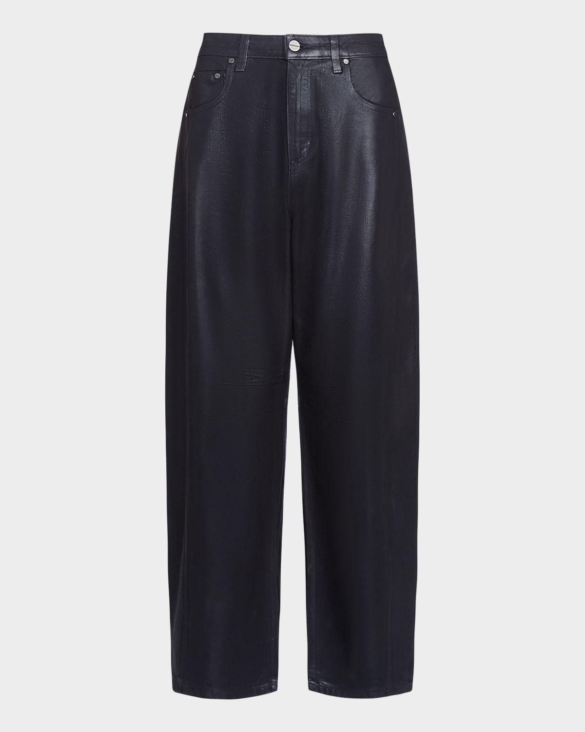Beryl Pants in Coated Denim