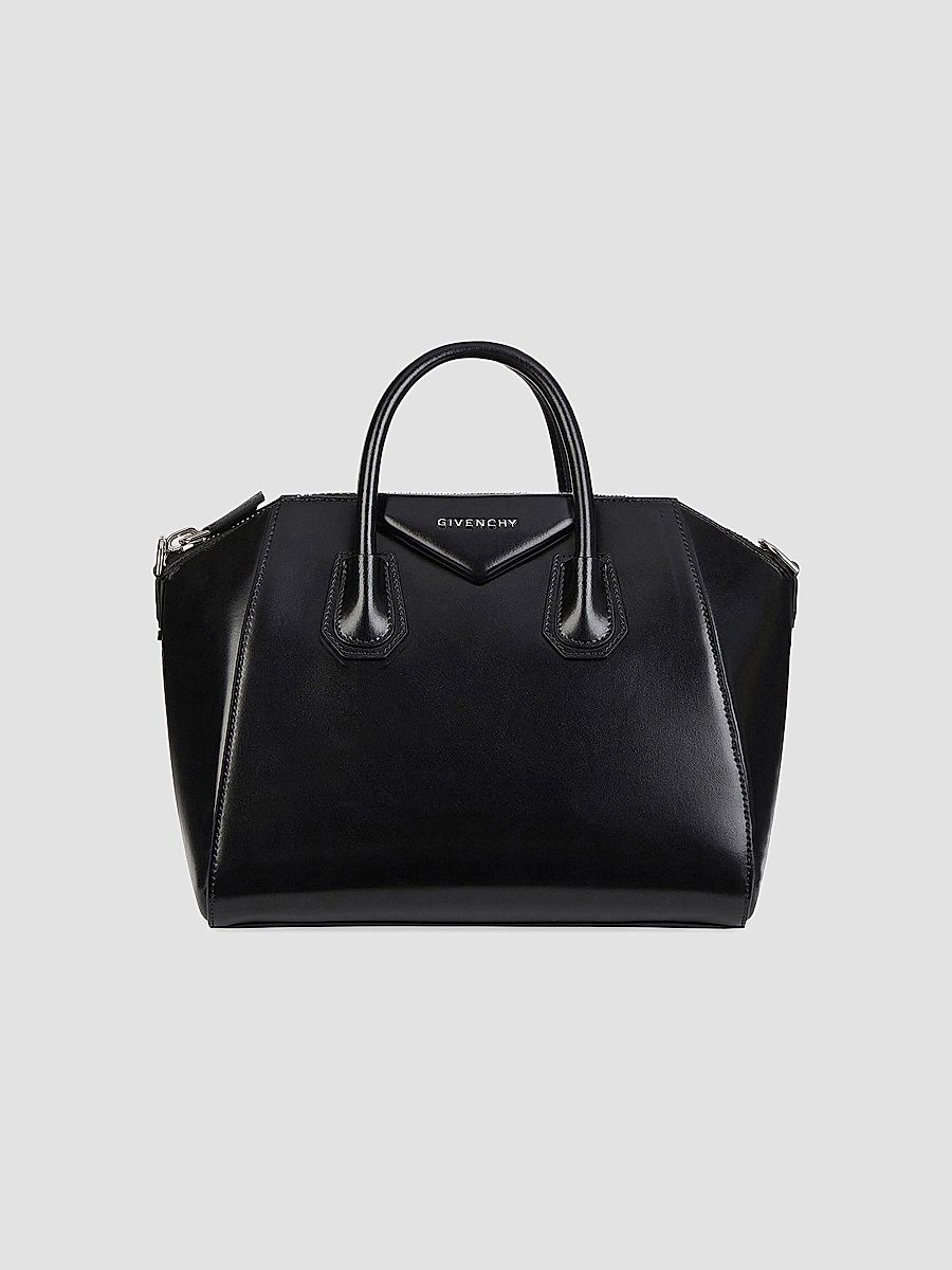 Givenchy Women's Medium Antigona Bag in Box Leather - Black
