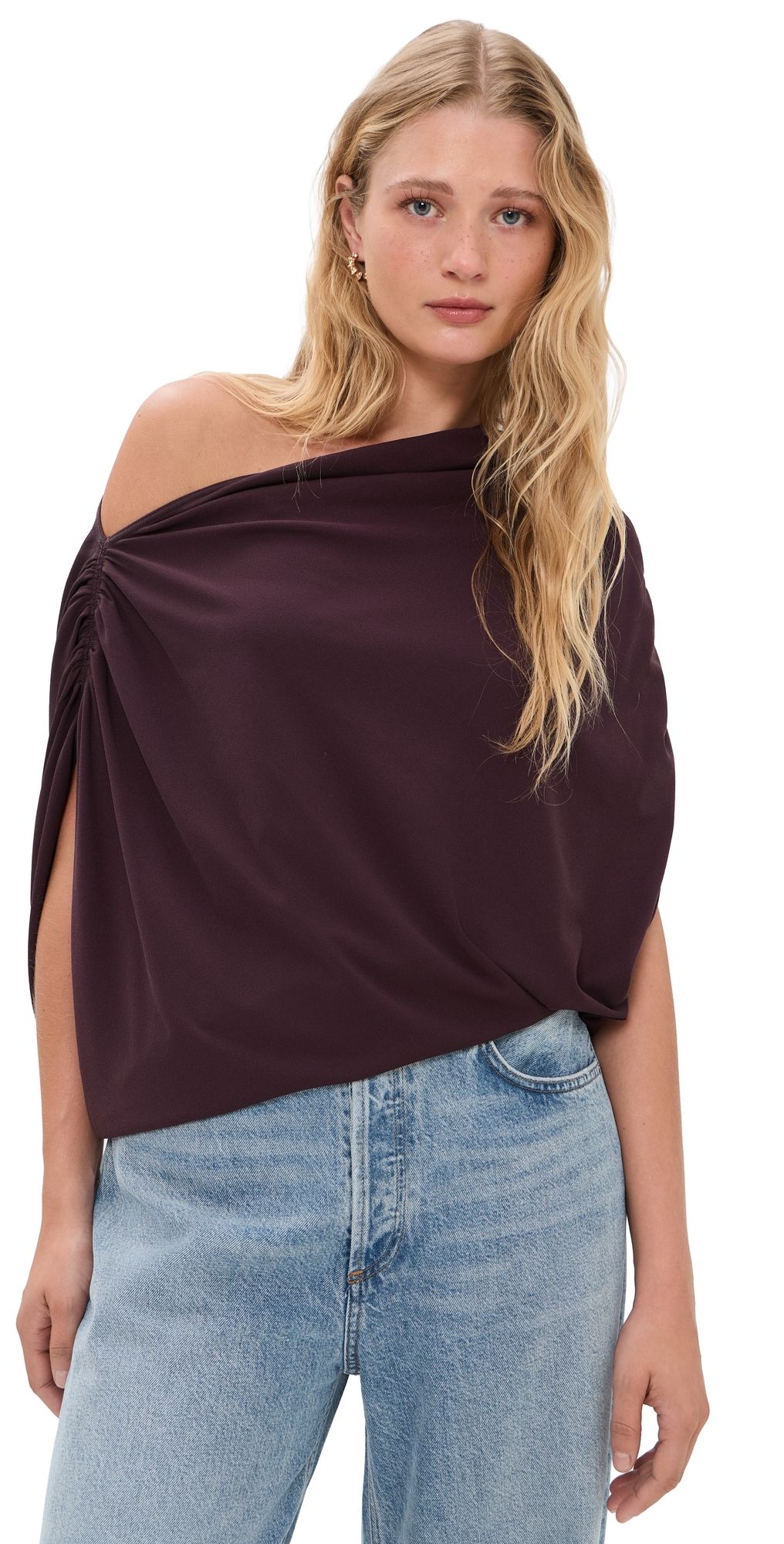 Wolford Fluid Drape Bodysuit Wild Plum M