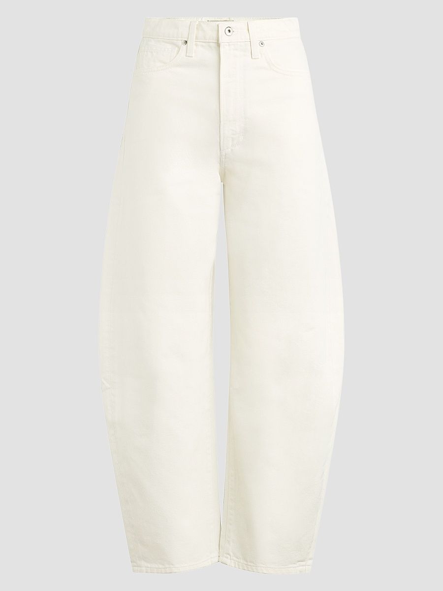 Women's The Billie Cropped Barrel Jeans - Milk - Size 32