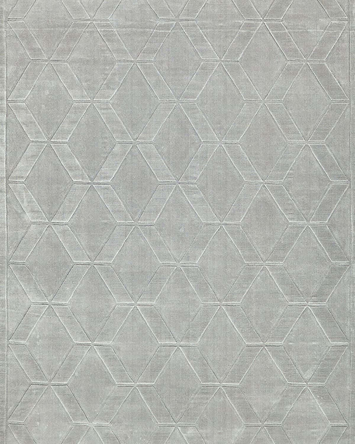 Brunello Hand-Loomed Light Silver Rug