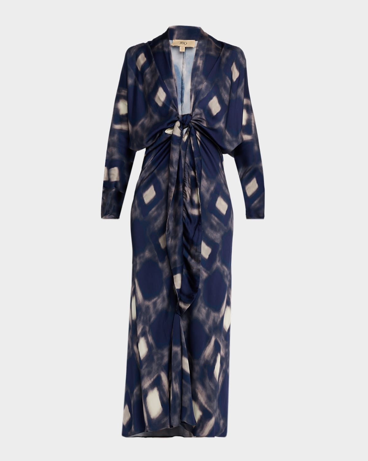 Celine Tie-Front Maxi Dress