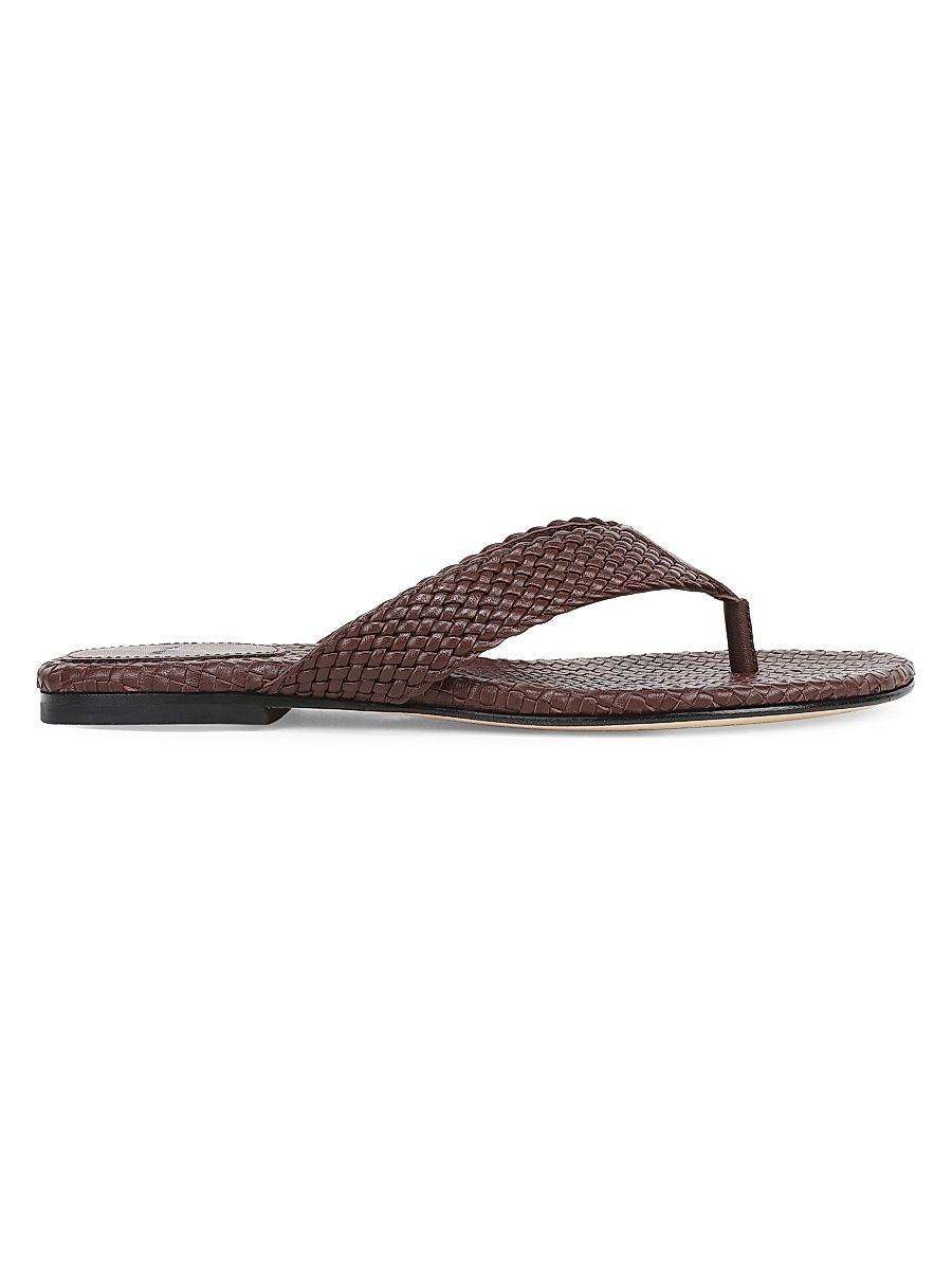 Women's Lotus Woven Leather Sandals - Molton Brown - Size 11