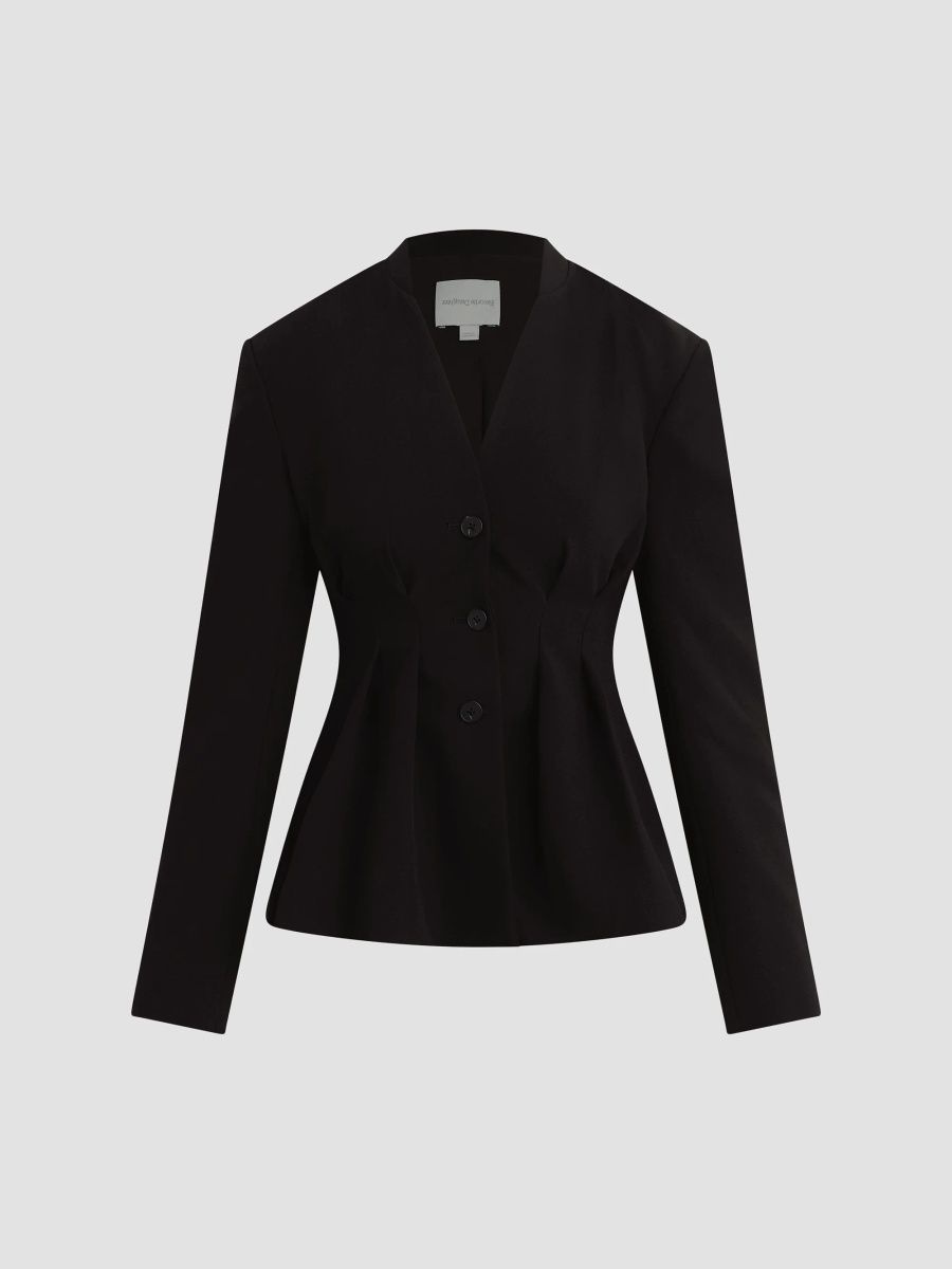 Favorite Daughter Women's Headlines Single-Breasted Blazer - Black - Size XS
