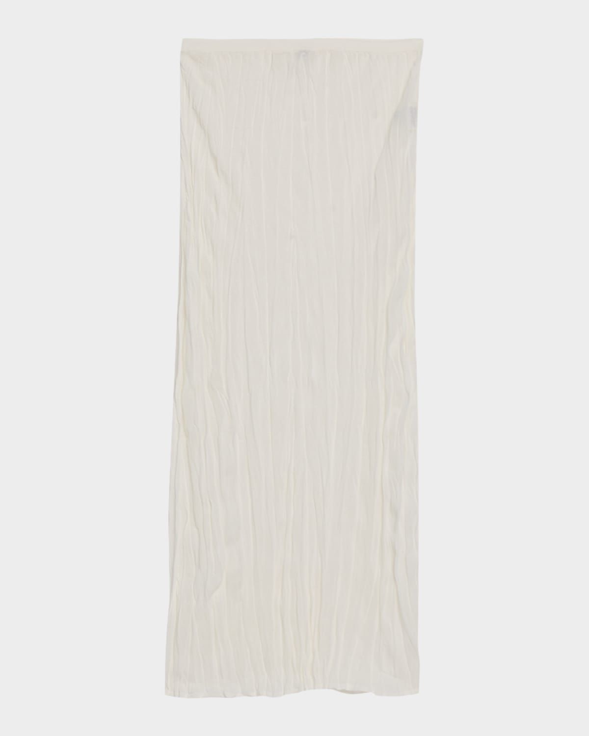 Crinkled Knit Maxi Skirt