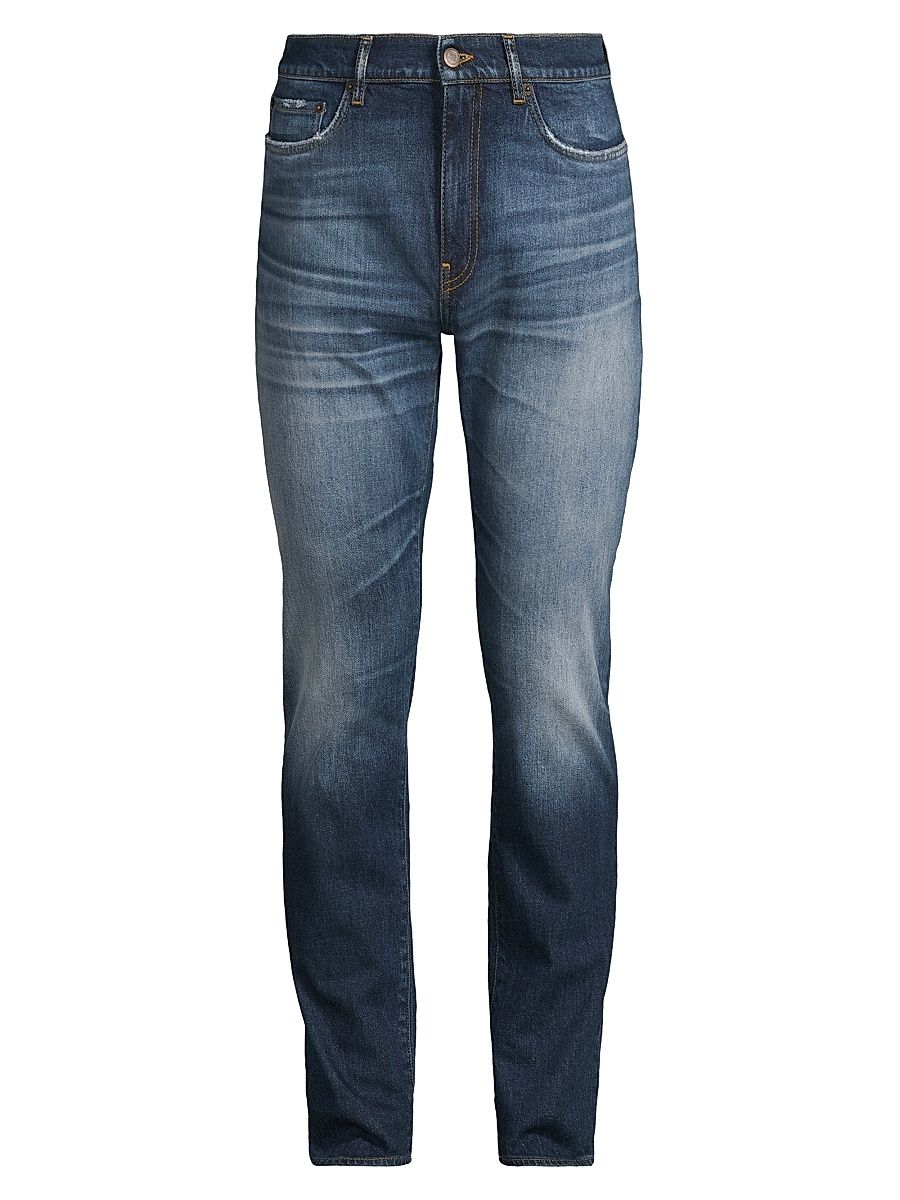 Men's Slim-Straight Jeans - Royal Blue - Size 38