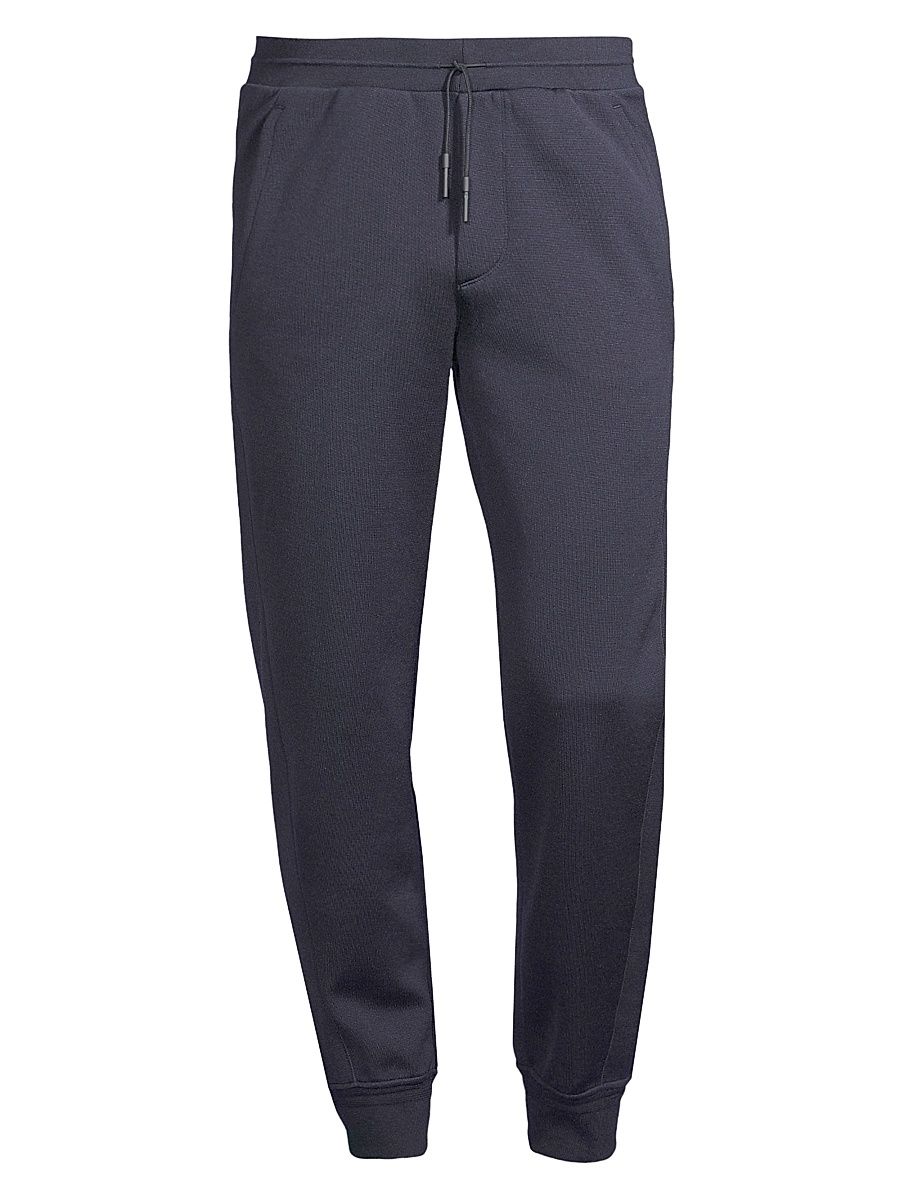 Men's High Performance Wool-Blend Joggers - Navy - Size Medium