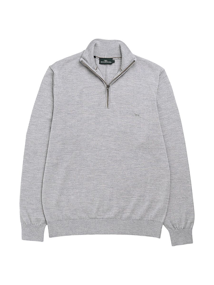 Men's Calderwell Wool Quarter-Zip Sweater - Smoke - Size XXL