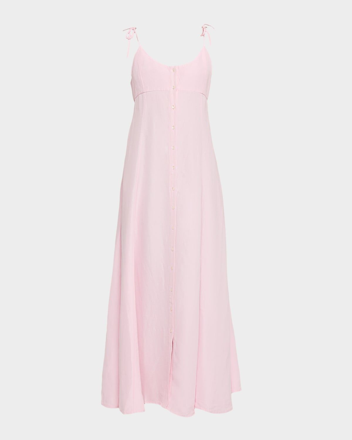 High Garden Sleeveless Button-Front Maxi Dress