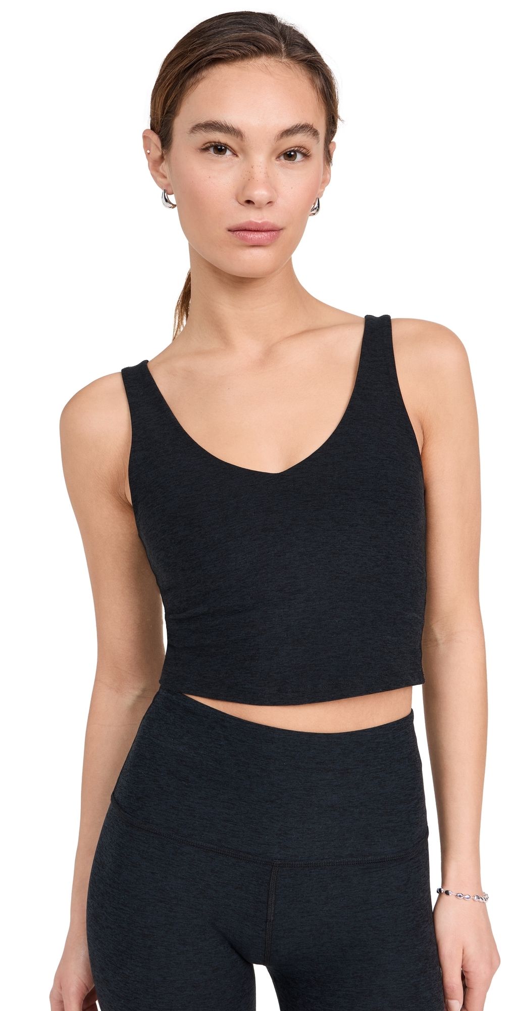 Beyond Yoga Spacedye Good Day Cropped Tank Darkest Night XS