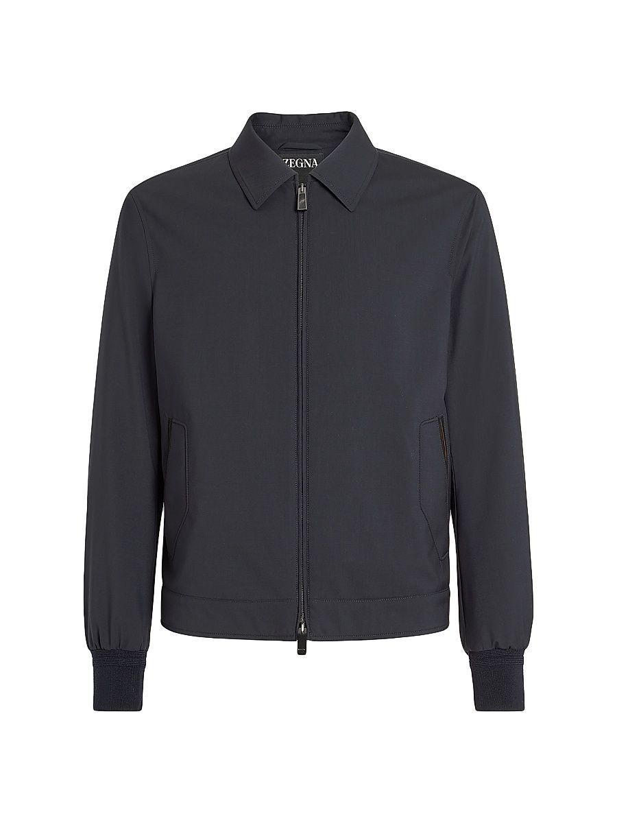 Men's Trofeo Elements Wool Blouson - Navy Blue - Size 44