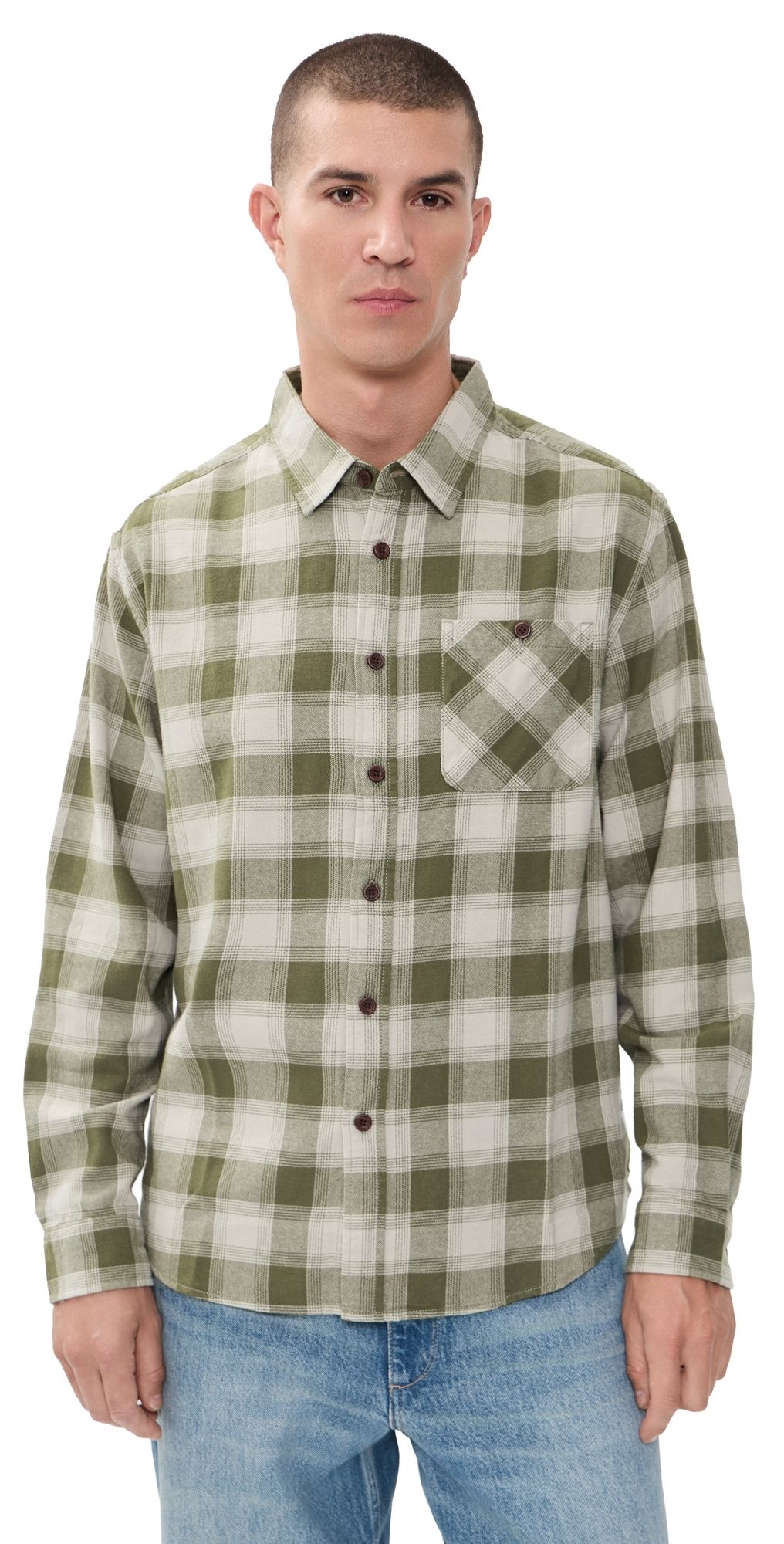 Katin Derek Flannel Olive XXL