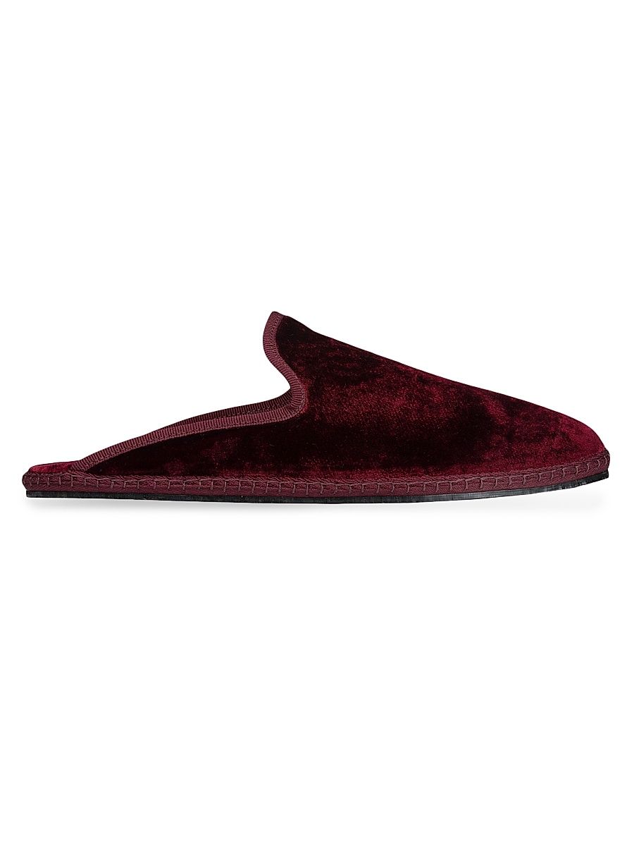 Women's Satin Velvet Sabot Slippers - Calliope - Size 7