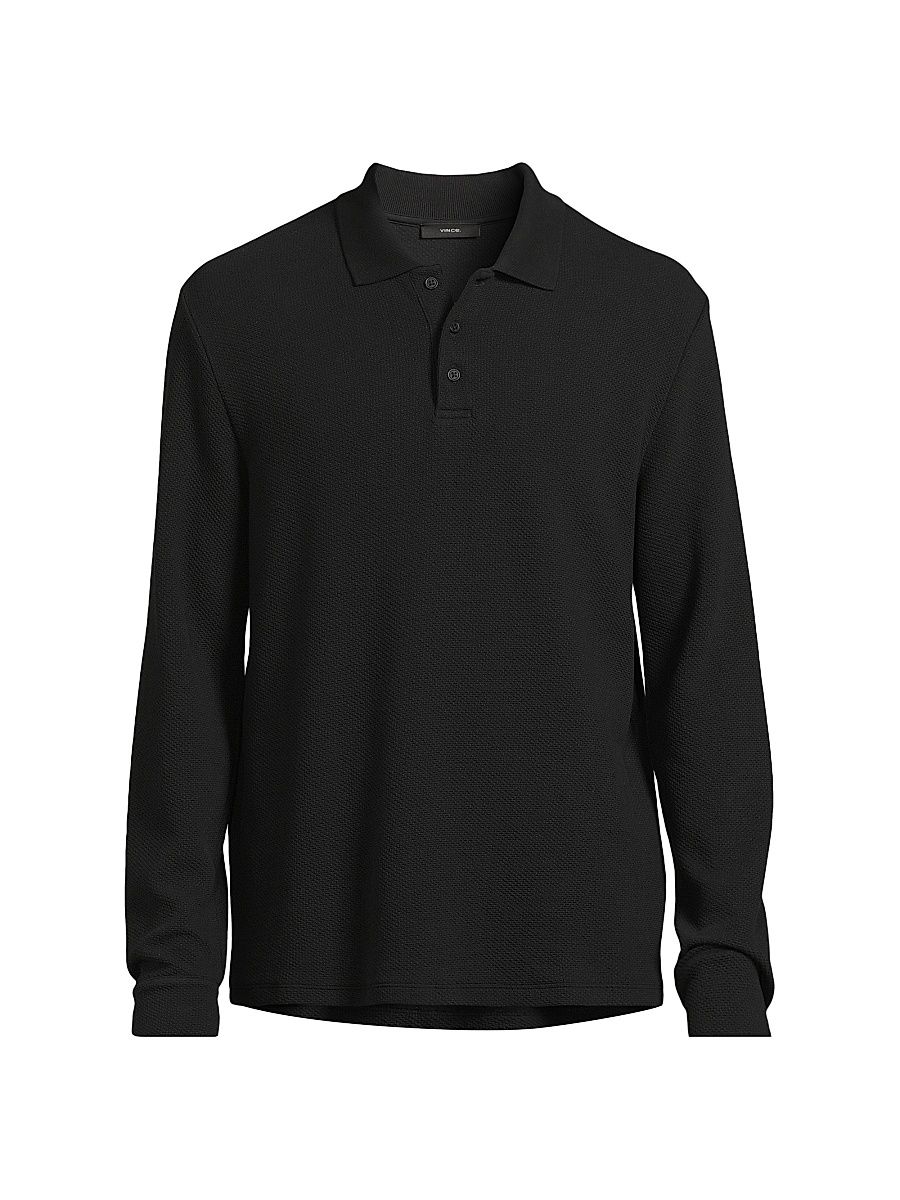 Men's Basketweave Cotton Polo Shirt - Coastal - Size XXL