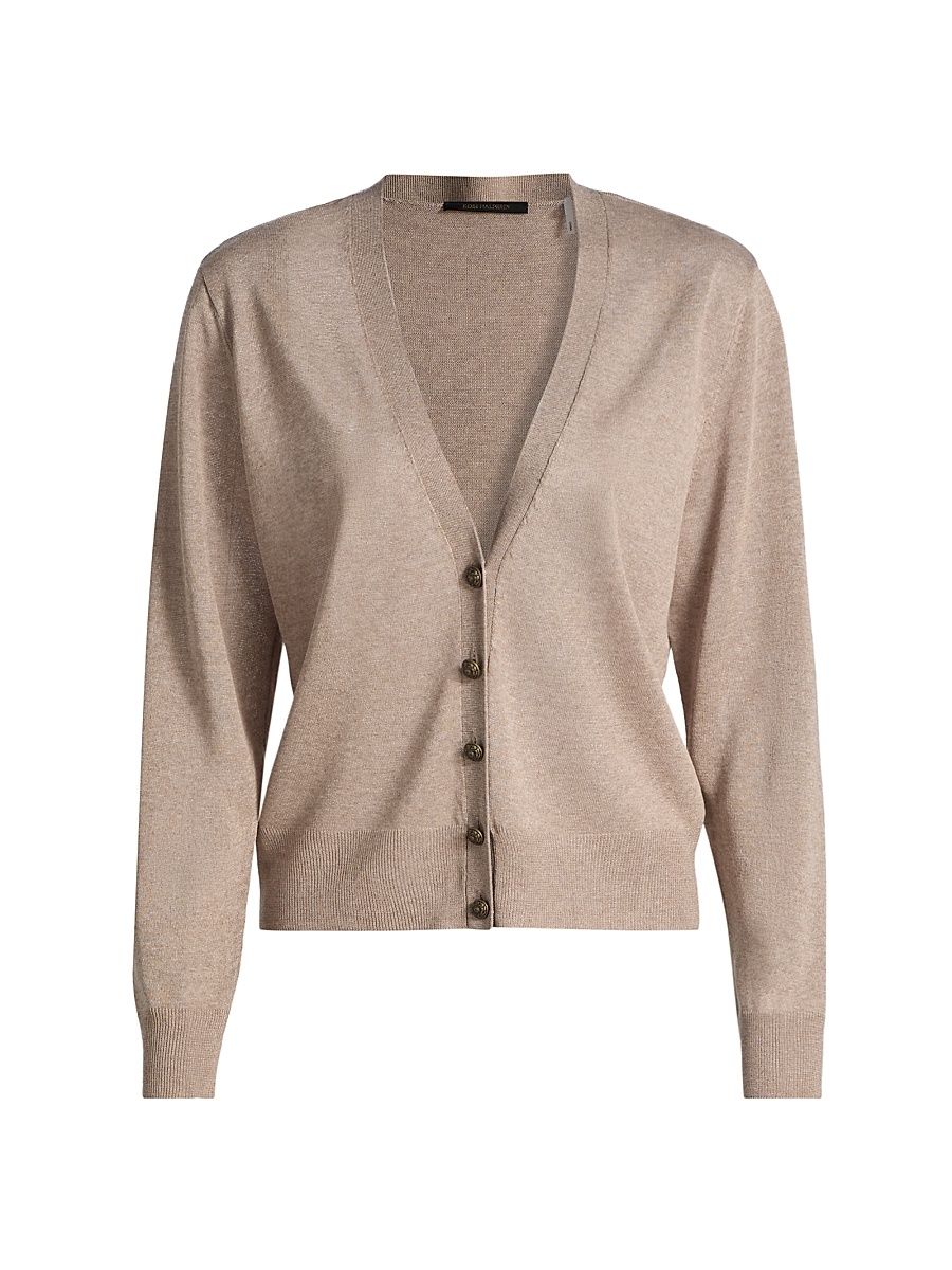 Women's Jenna Jersey Cardigan - Khaki - Size XXL