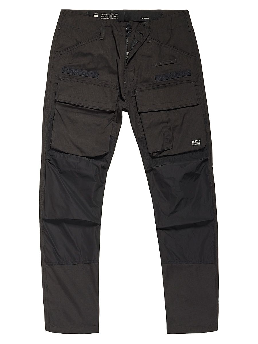 Men's G-Star 3D Regular-Fit Tapered Cargo Pants - Black - Size 33