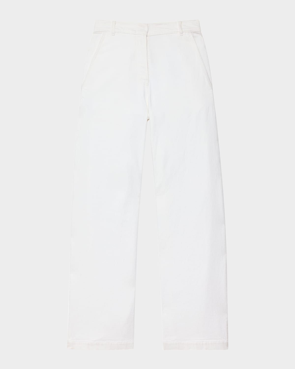 Carpenter Denim Wide-Leg Pants