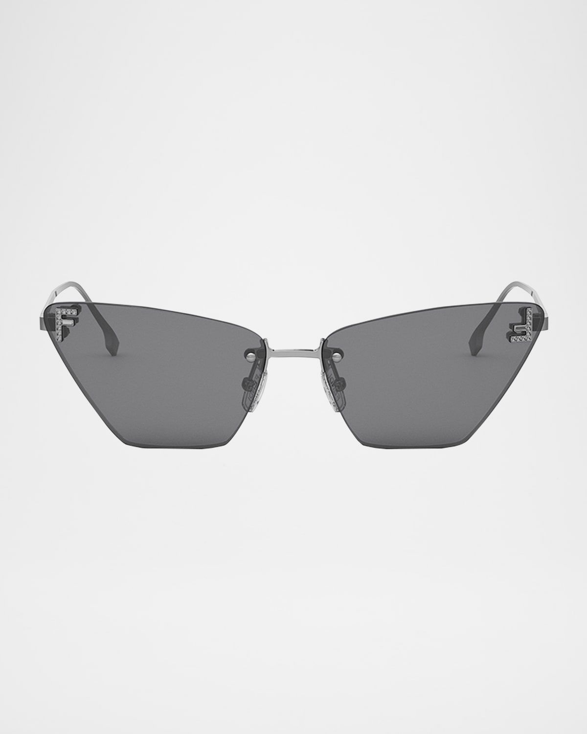FE4160US Cat-Eye Crystalized Logo Sunglasses