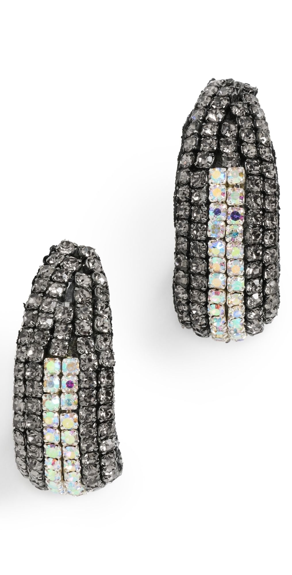 Deepa Gurnani Deepa by Deepa Gurnani Biles Earrings Gunmetal One Size