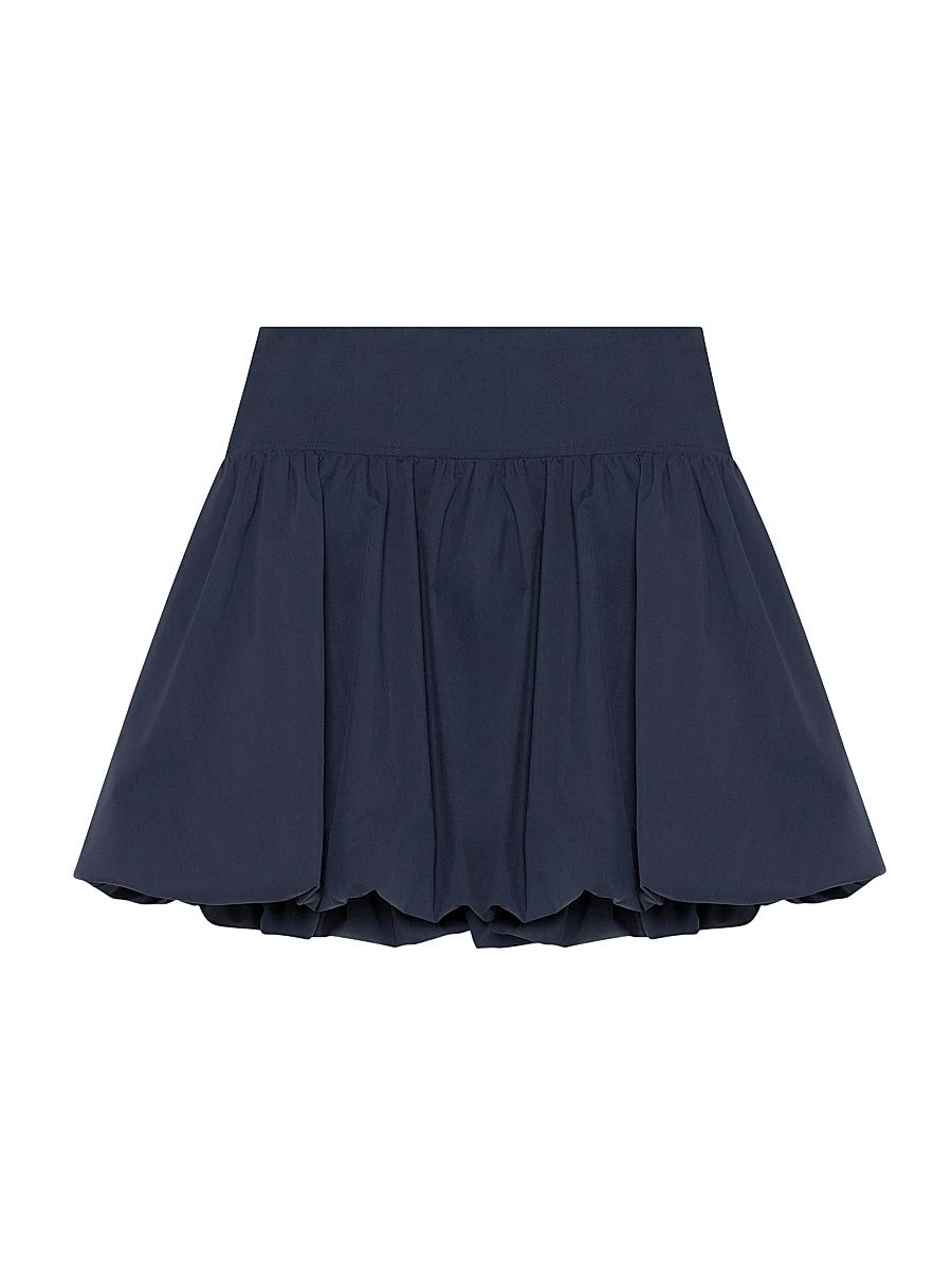 Women's Pippa Cotton-Blend Miniskirt - Midnight - Size XS