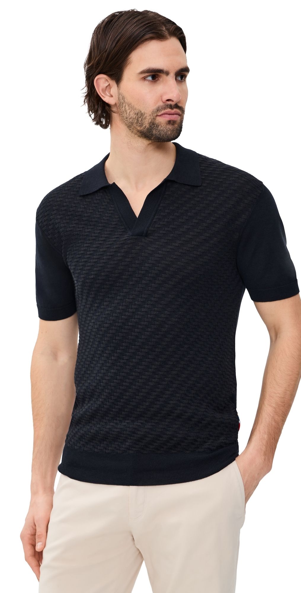 Orlebar Brown Horton Jacquard Polo Night Iris S