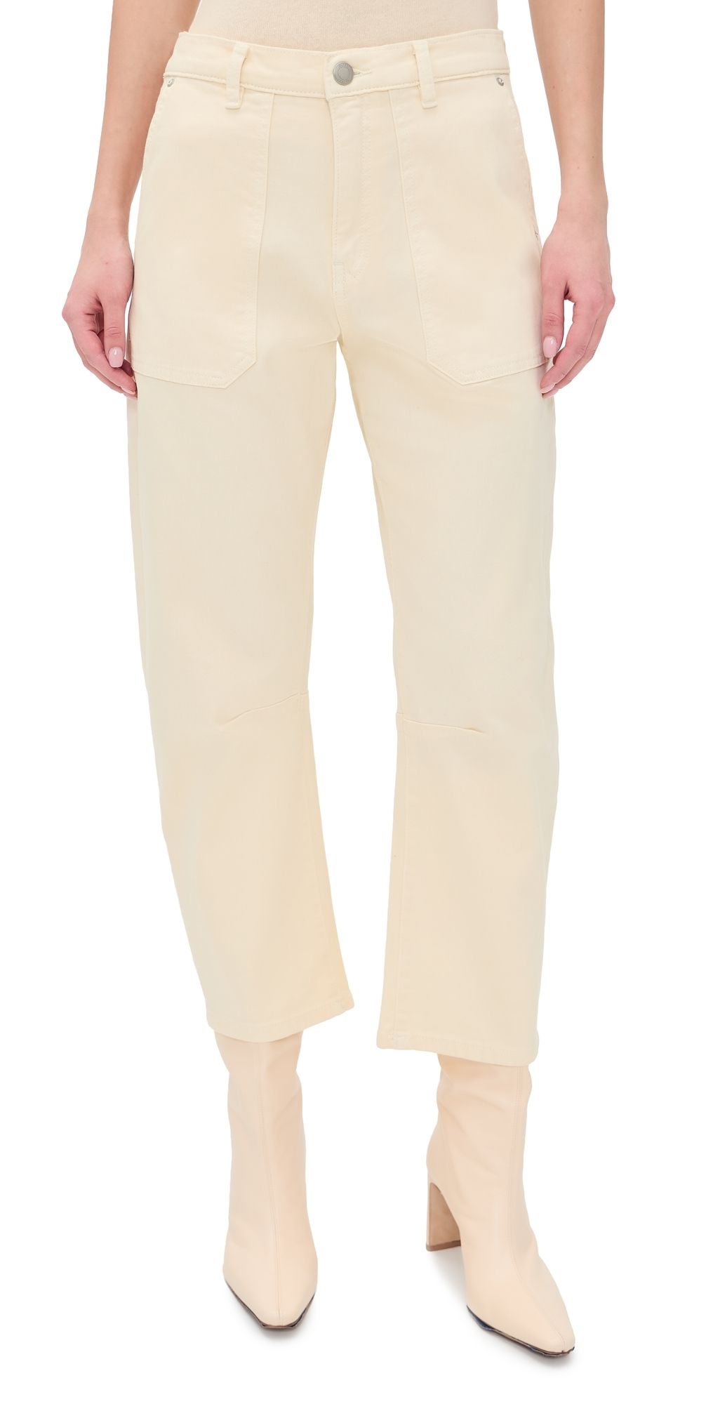 DL1961 Bilie Easy Barrel High Rise Pants Crema 27