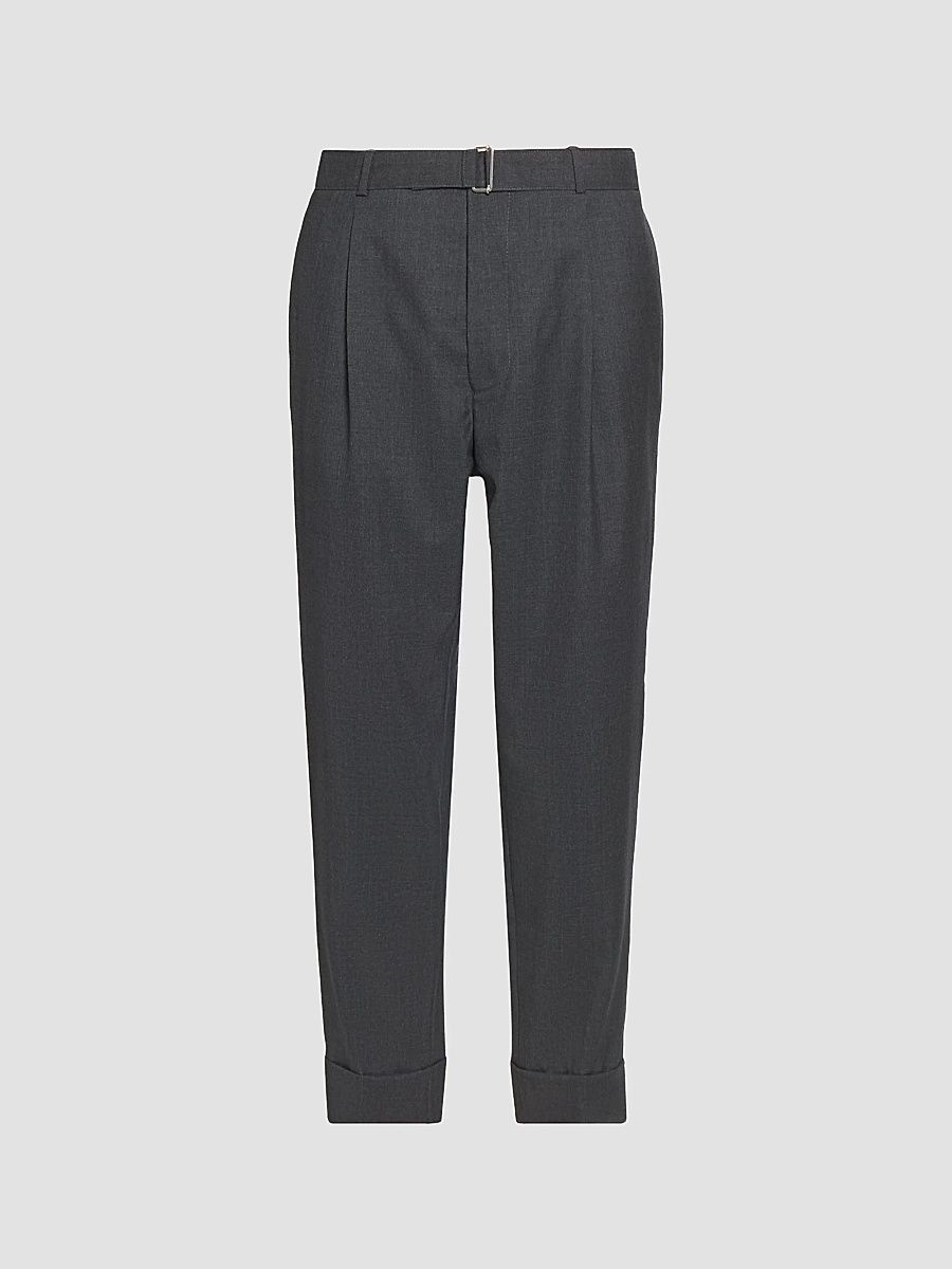 Men Hugo Wool Italian Fresco Pants - Dark Grey - Size 36