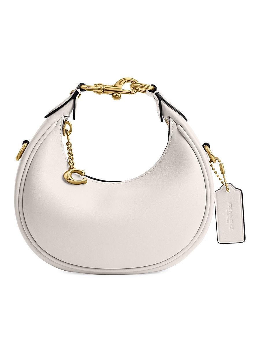 Women's Glovetanned Leather Crossbody Bag - Chalk