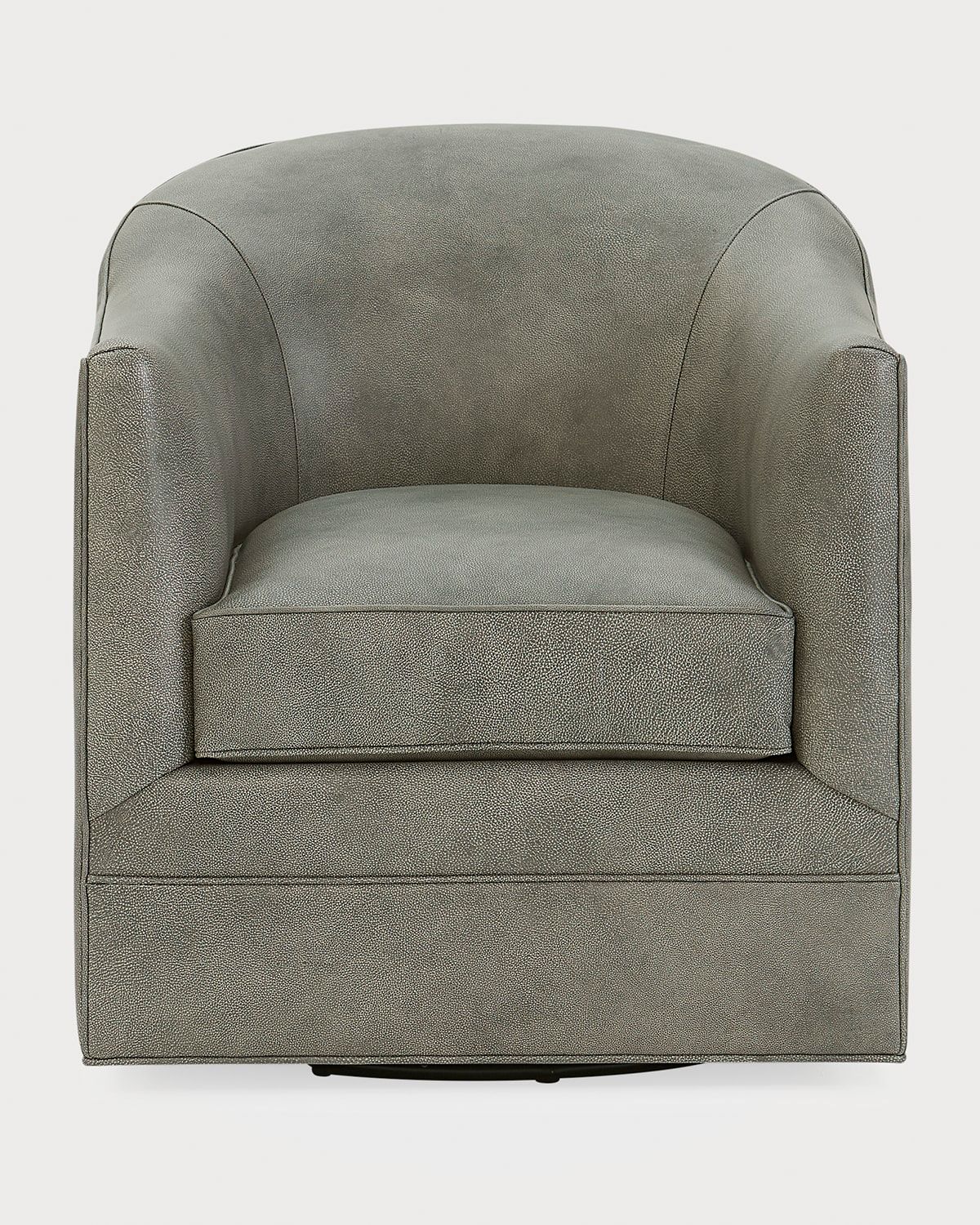 Gideon Leather Swivel Club Chair