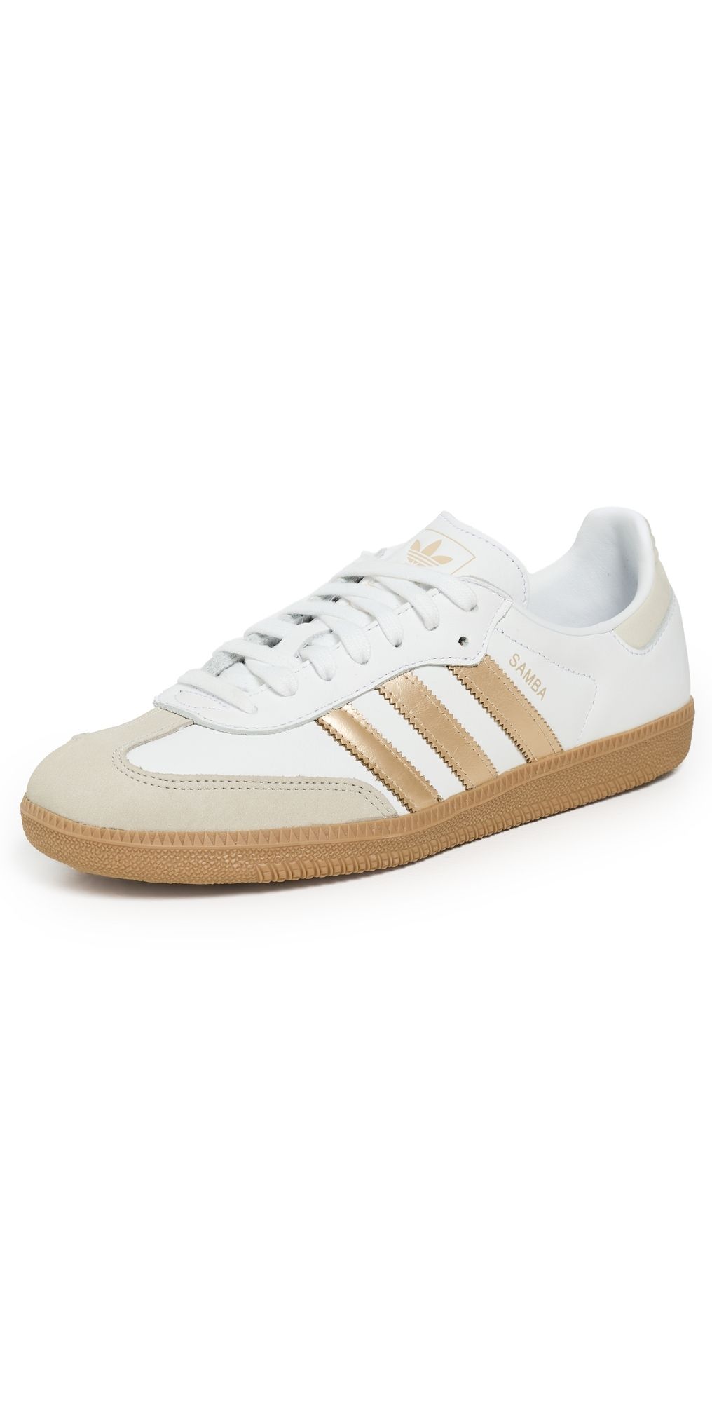 adidas Samba OG Sneakers White/Wonder Gold Met/Grey One 5.5