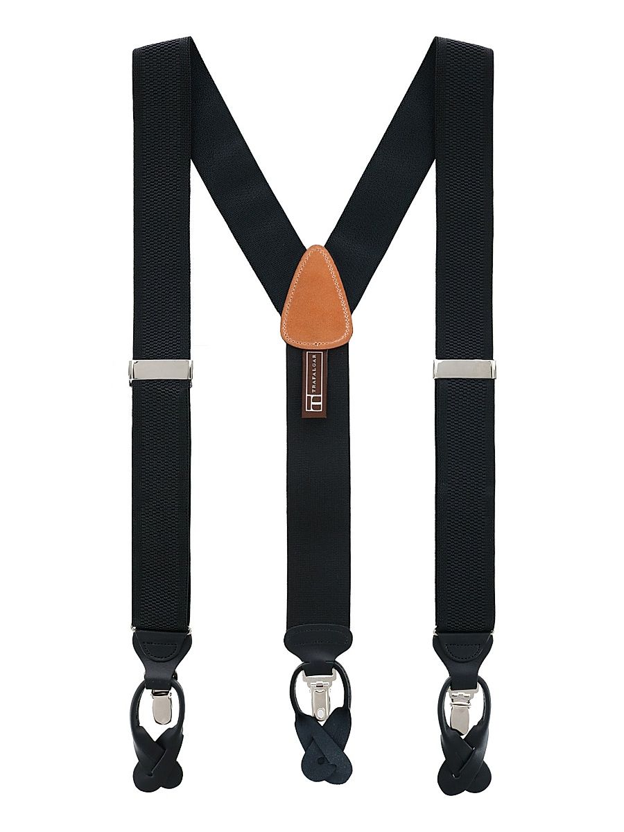 Men's Classic Convertible Brace Suspenders - Black