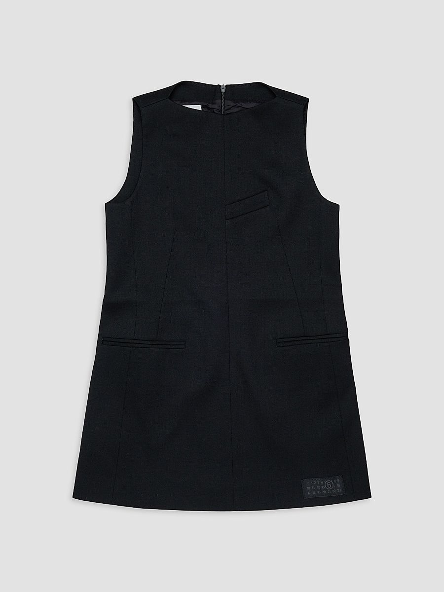 Little Kid's & Kid's Sleeveless Shift Dress - Black - Size 8