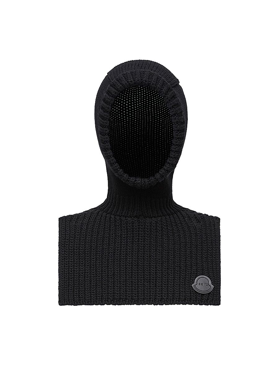 Women's Moncler x EE72 by Edward Enninful Balaclava in Wool - Black