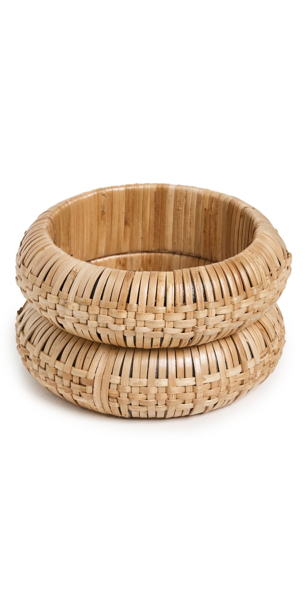SHASHI Jacques Bangle Set Beige One Size
