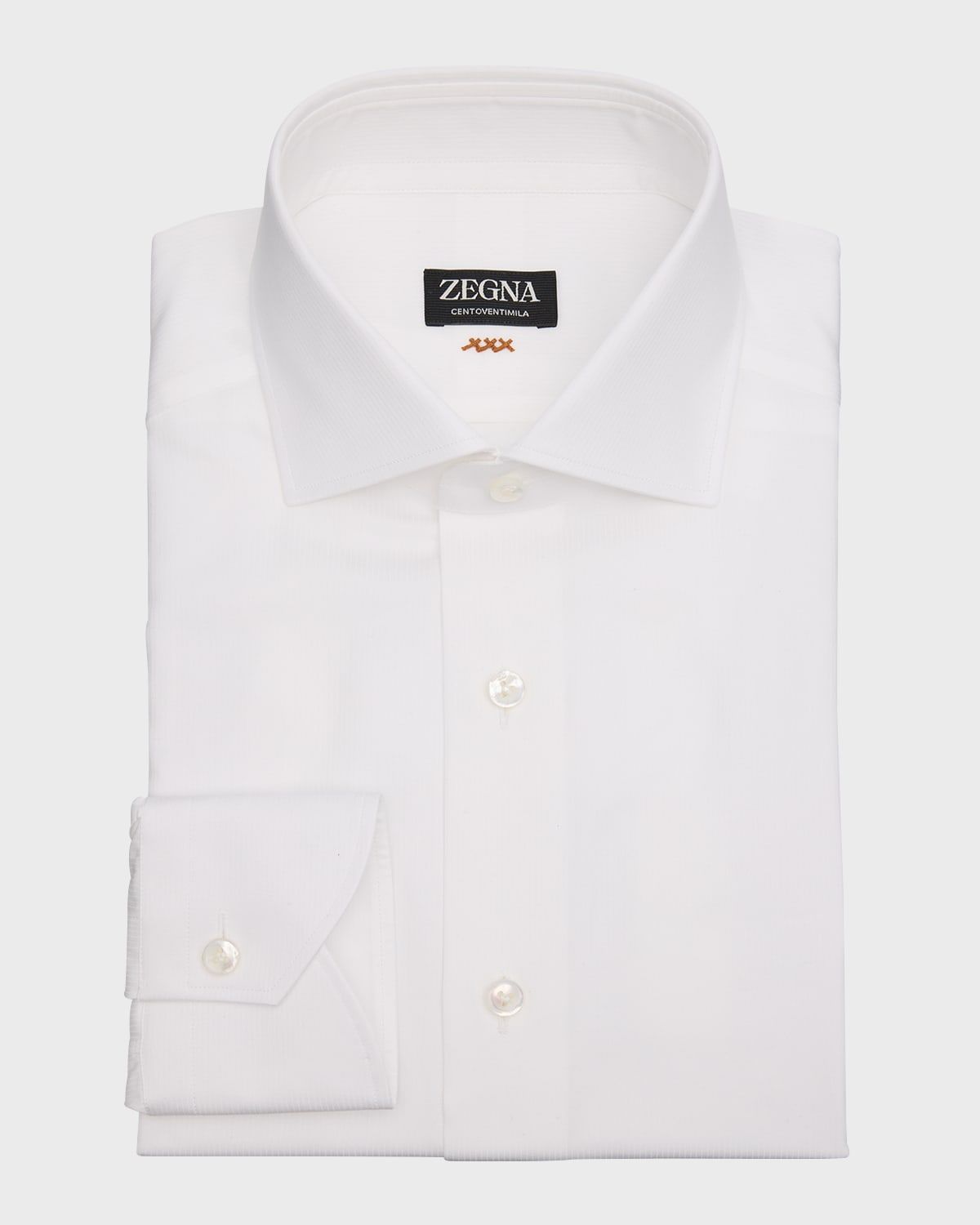 Men & apos;s Centoventimila Cotton Micro-Stripe Dress Shirt