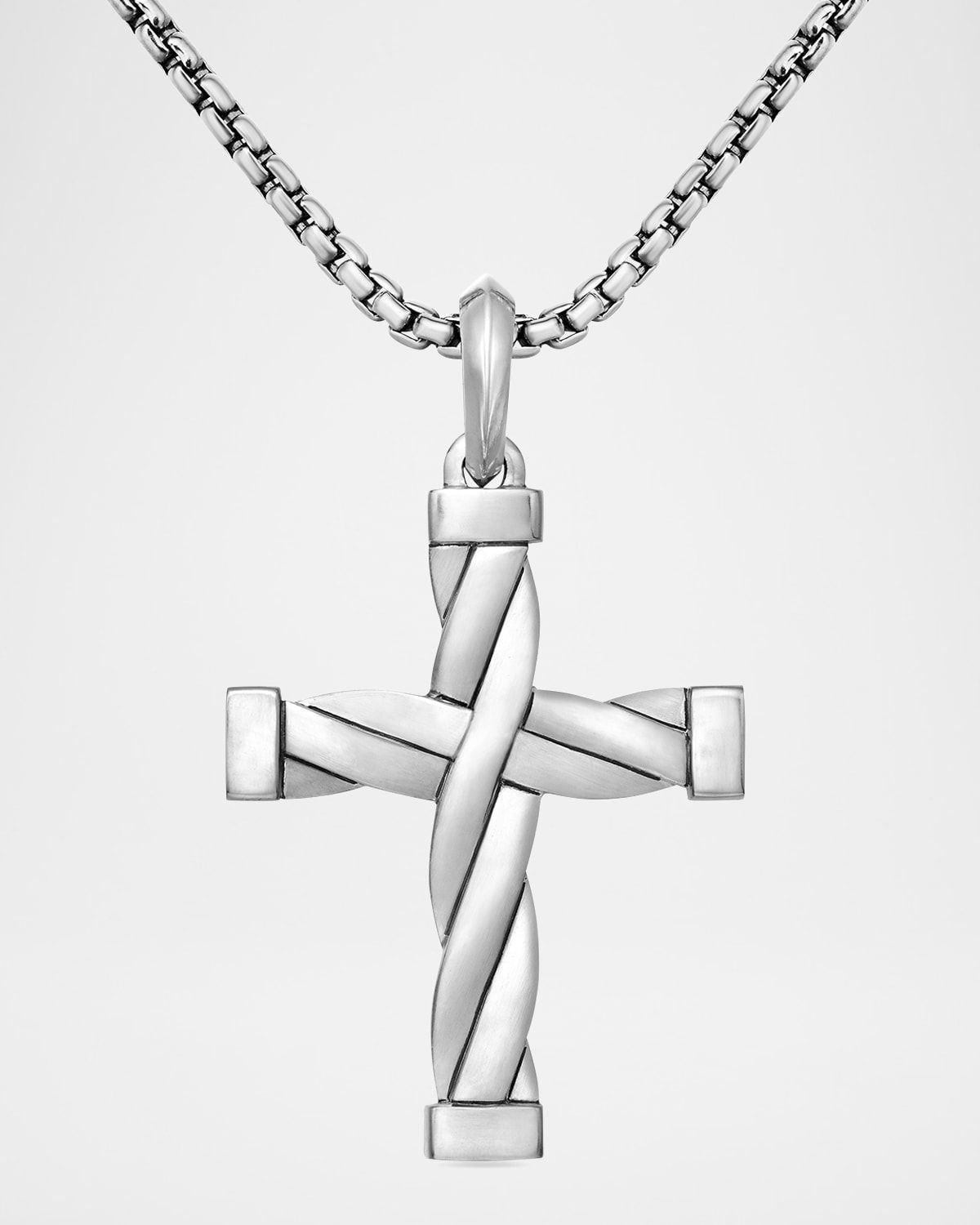 DY Helios Cross Pendant in Silver, 36mm