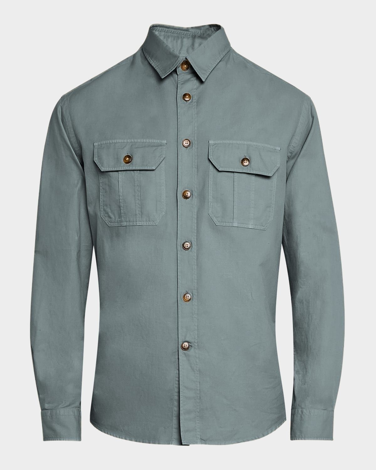 Men & apos;s Utility Casual Button-Down Shirt