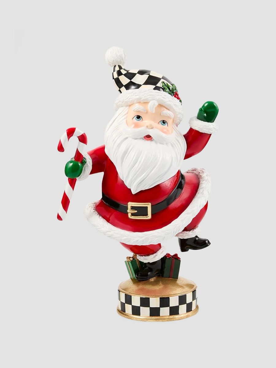 MacKenzie-Childs Holiday Twinkly Toes Santa Figurine