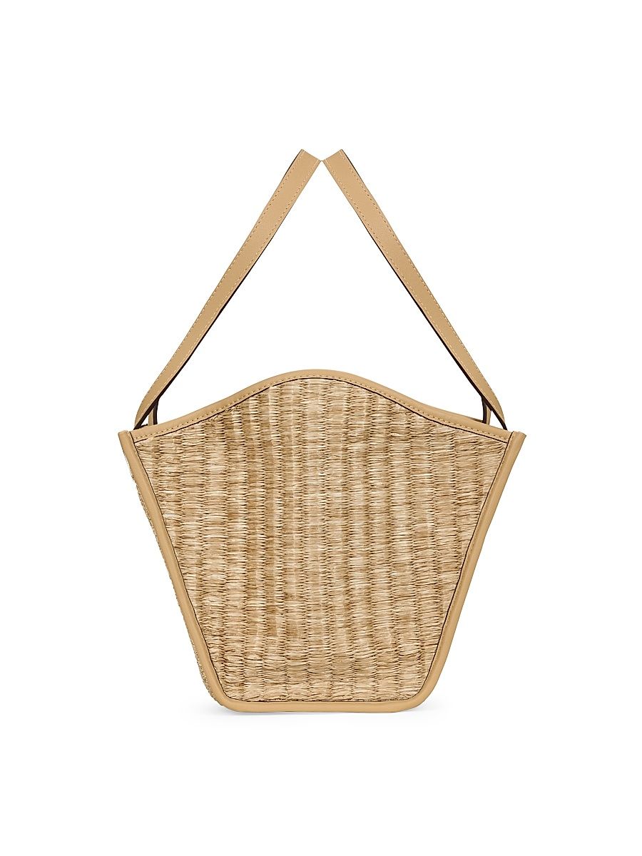 Women's Small Sadie Raffia Tote - Wheat